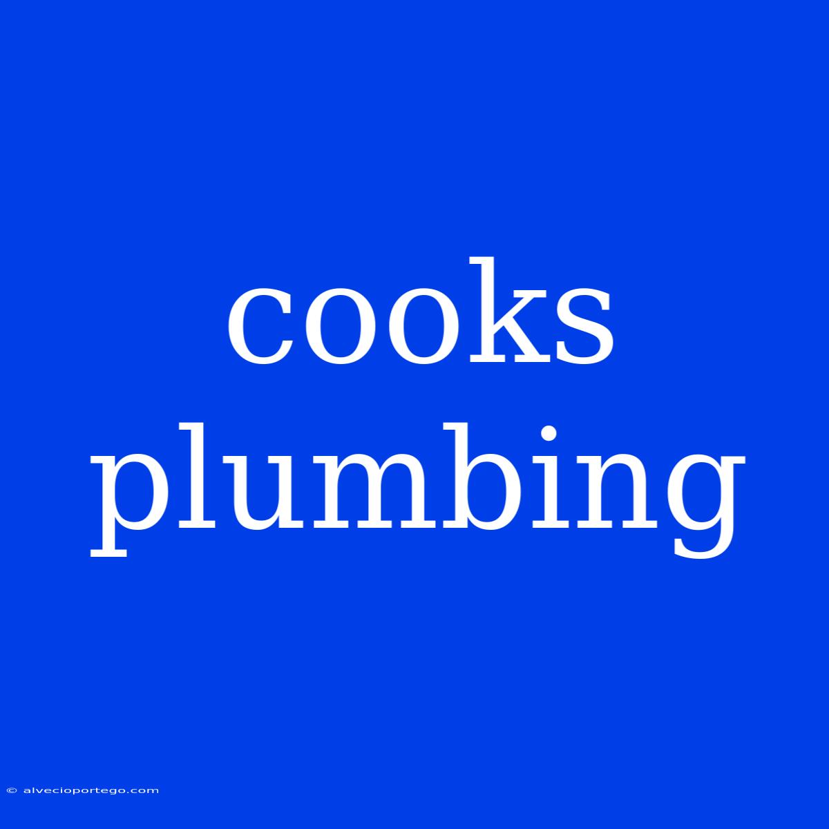 Cooks Plumbing