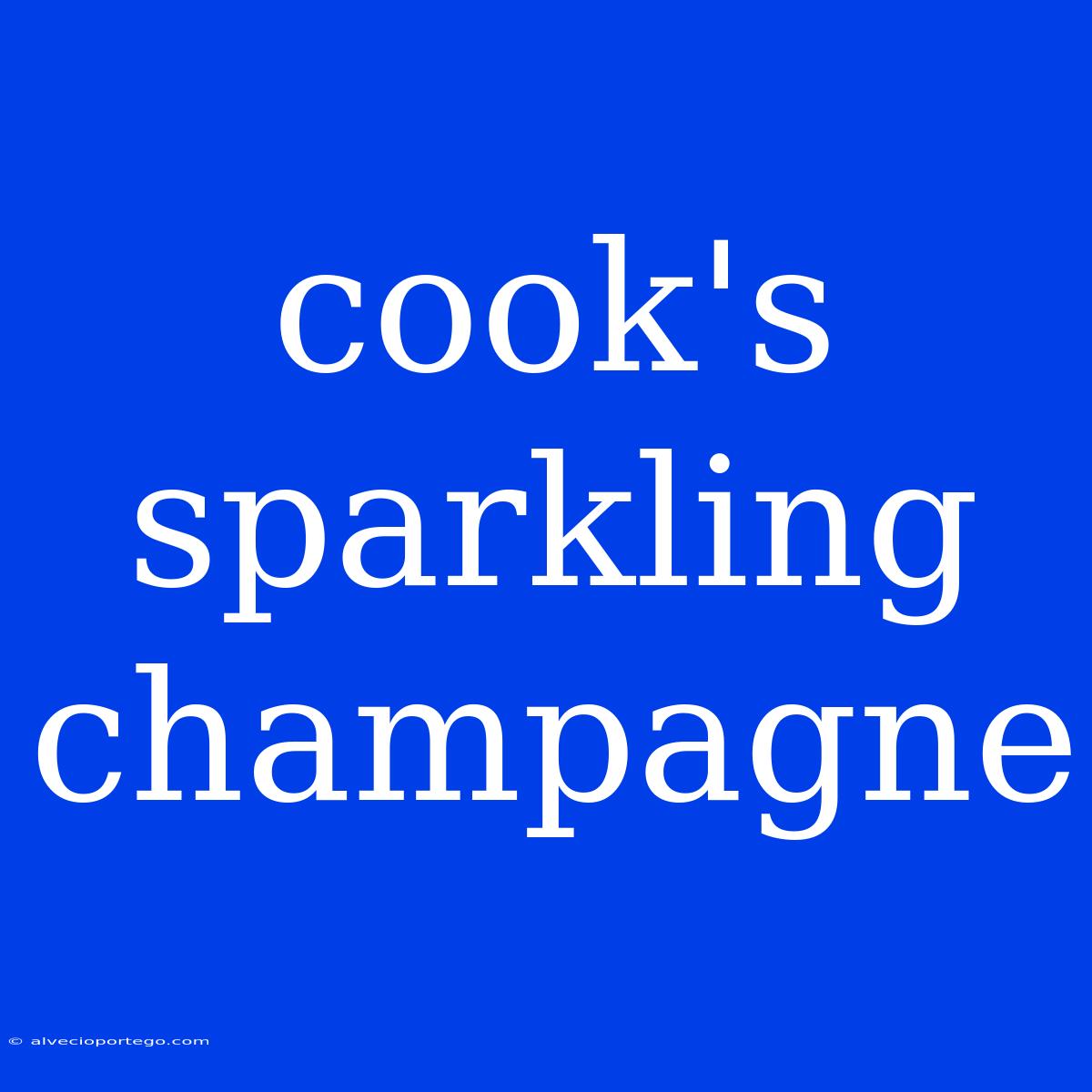 Cook's Sparkling Champagne