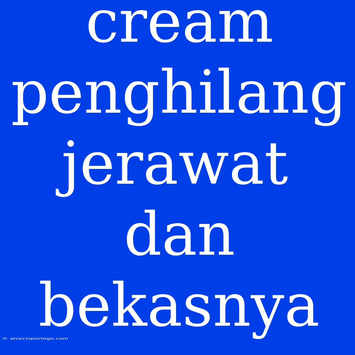 Cream Penghilang Jerawat Dan Bekasnya