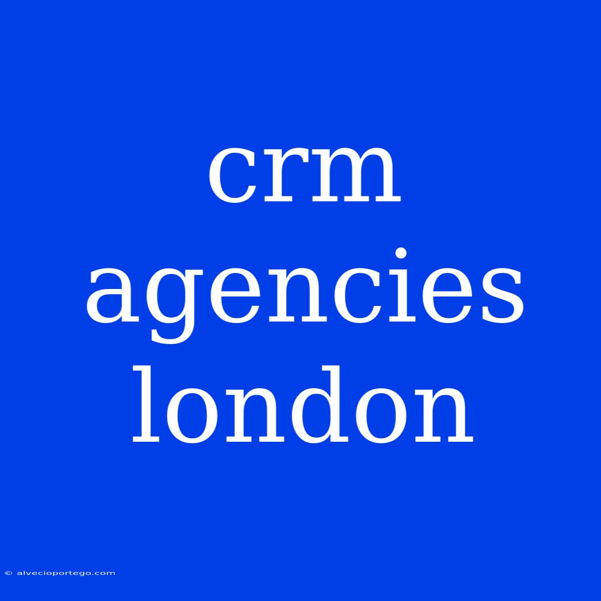 Crm Agencies London