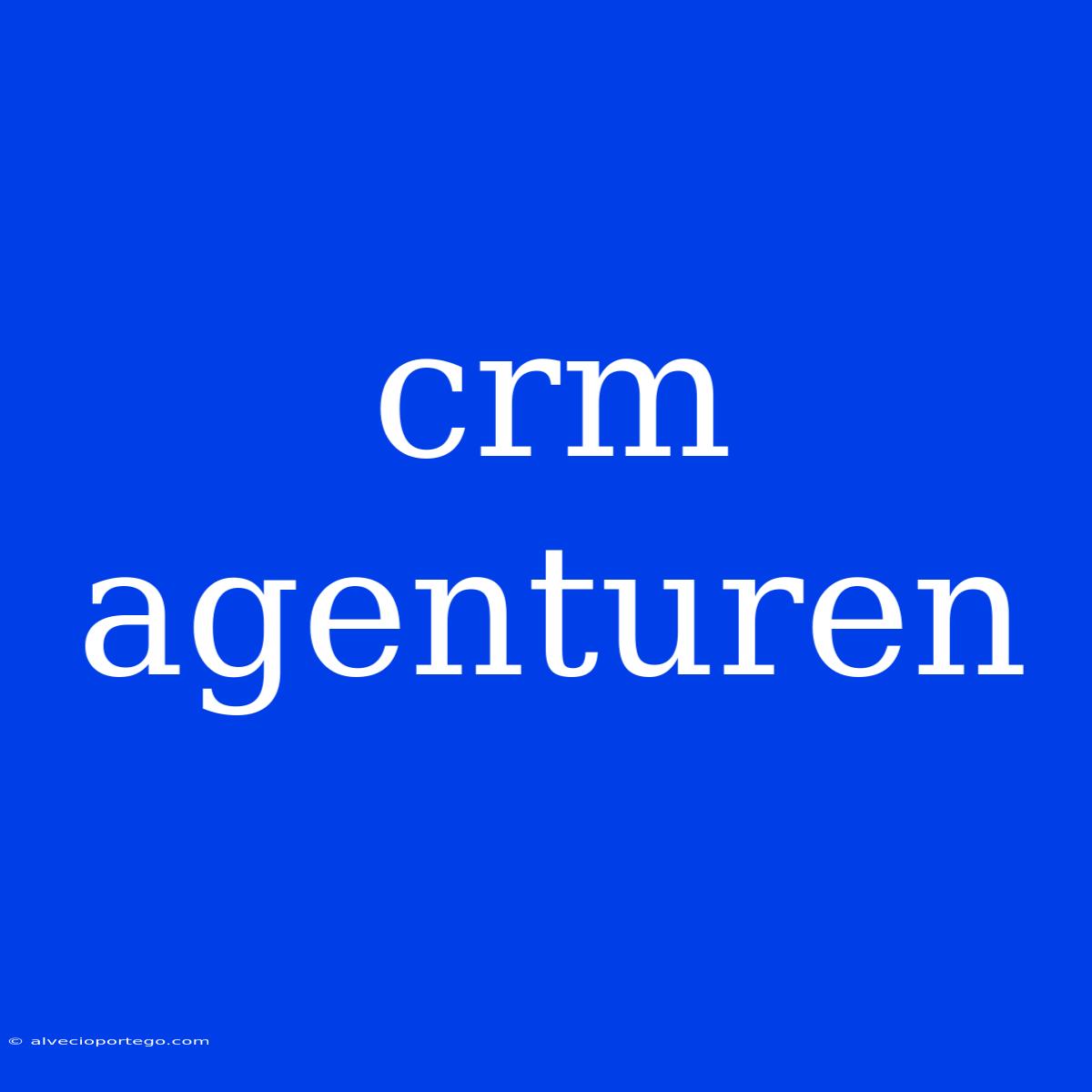 Crm Agenturen