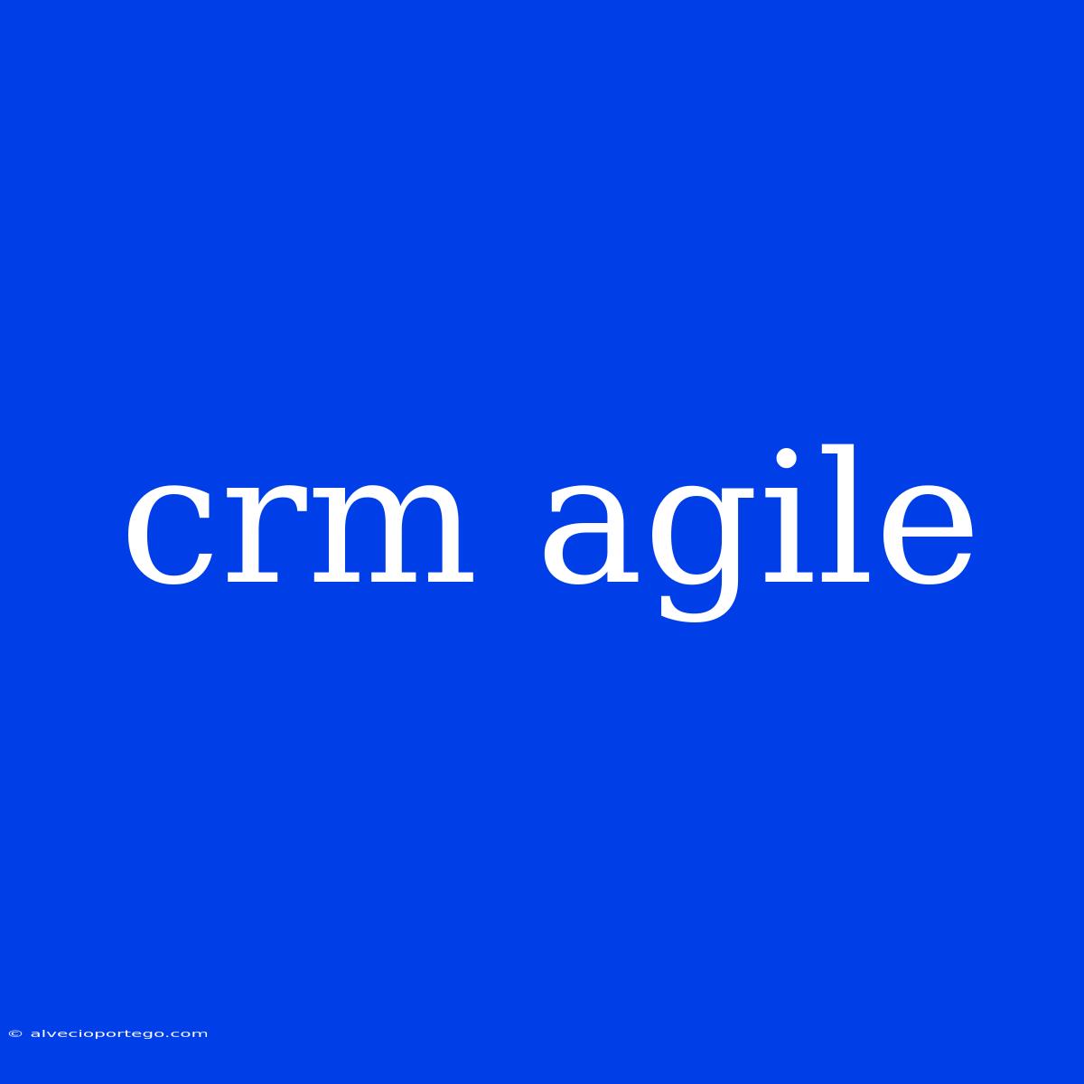 Crm Agile