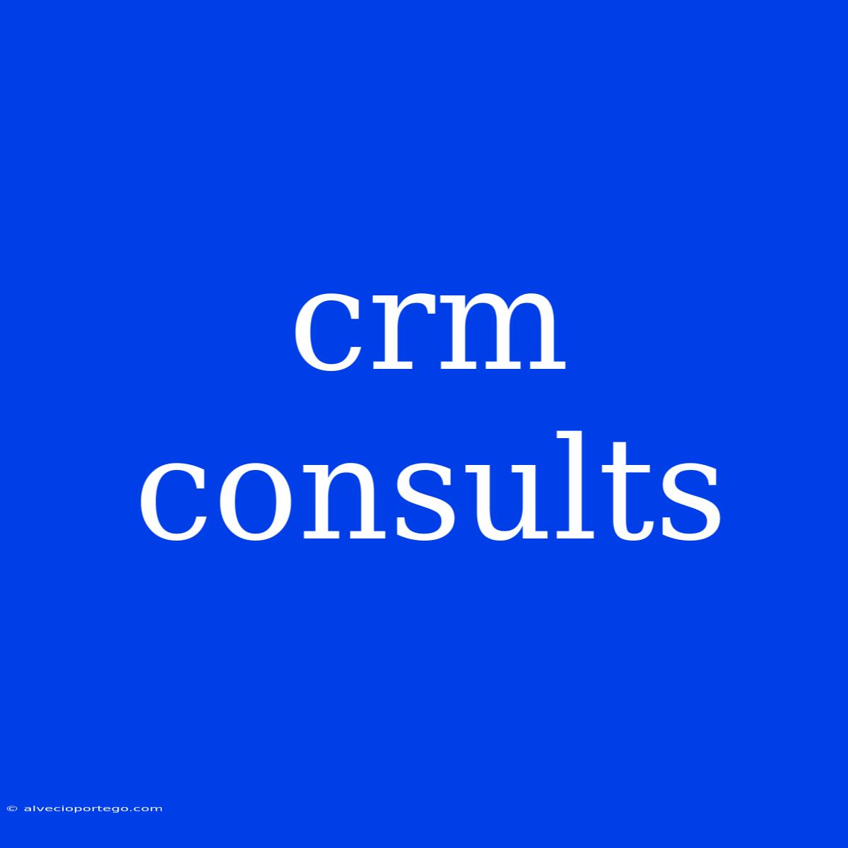 Crm Consults