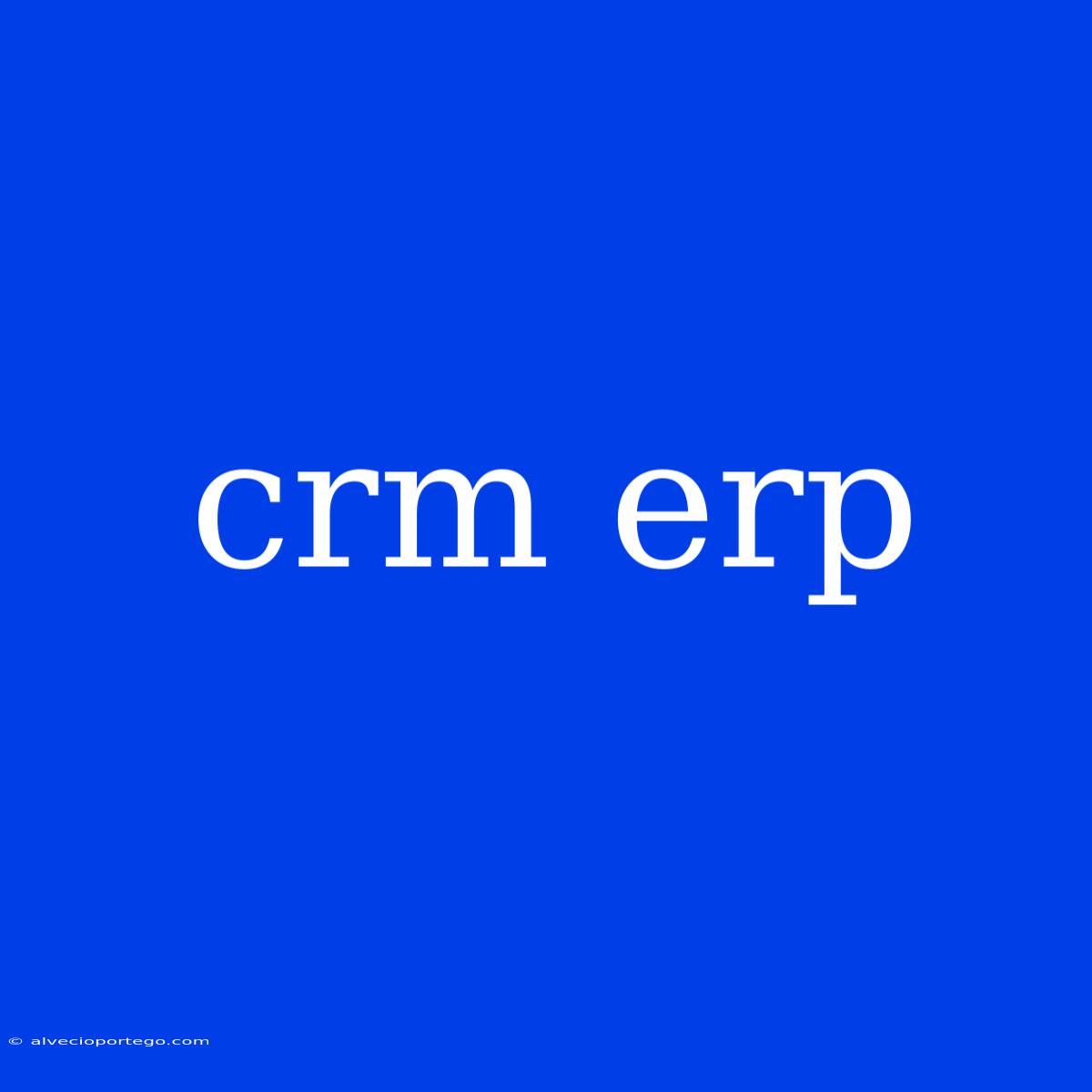 Crm Erp