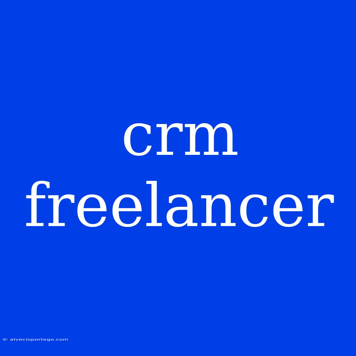 Crm Freelancer