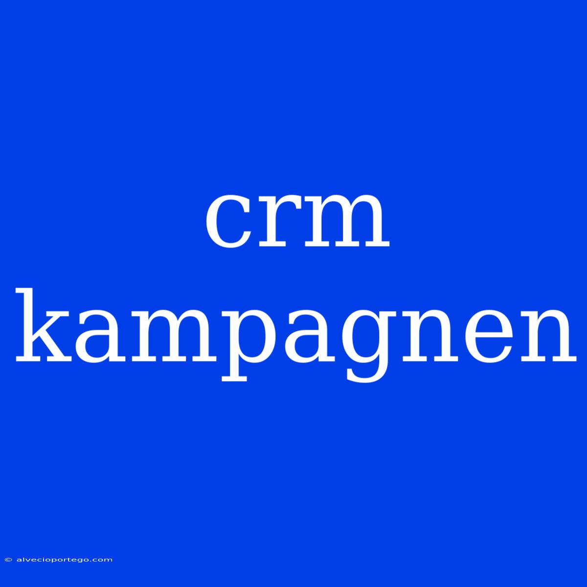 Crm Kampagnen