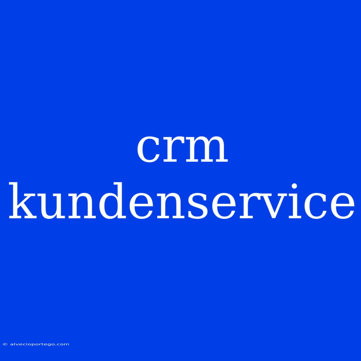 Crm Kundenservice