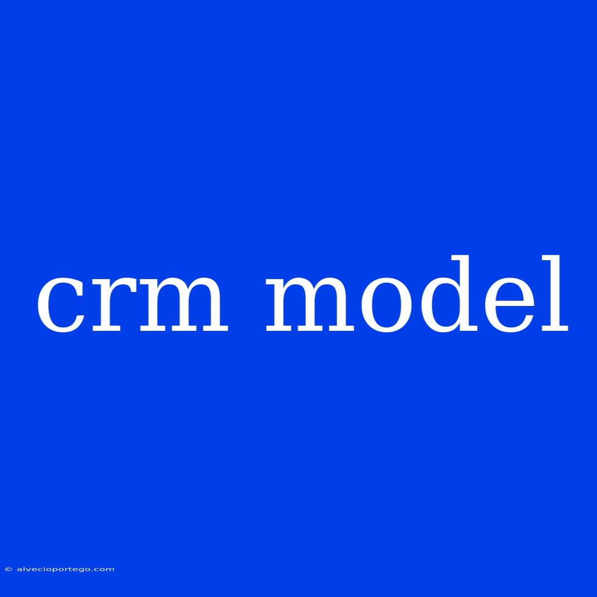 Crm Model