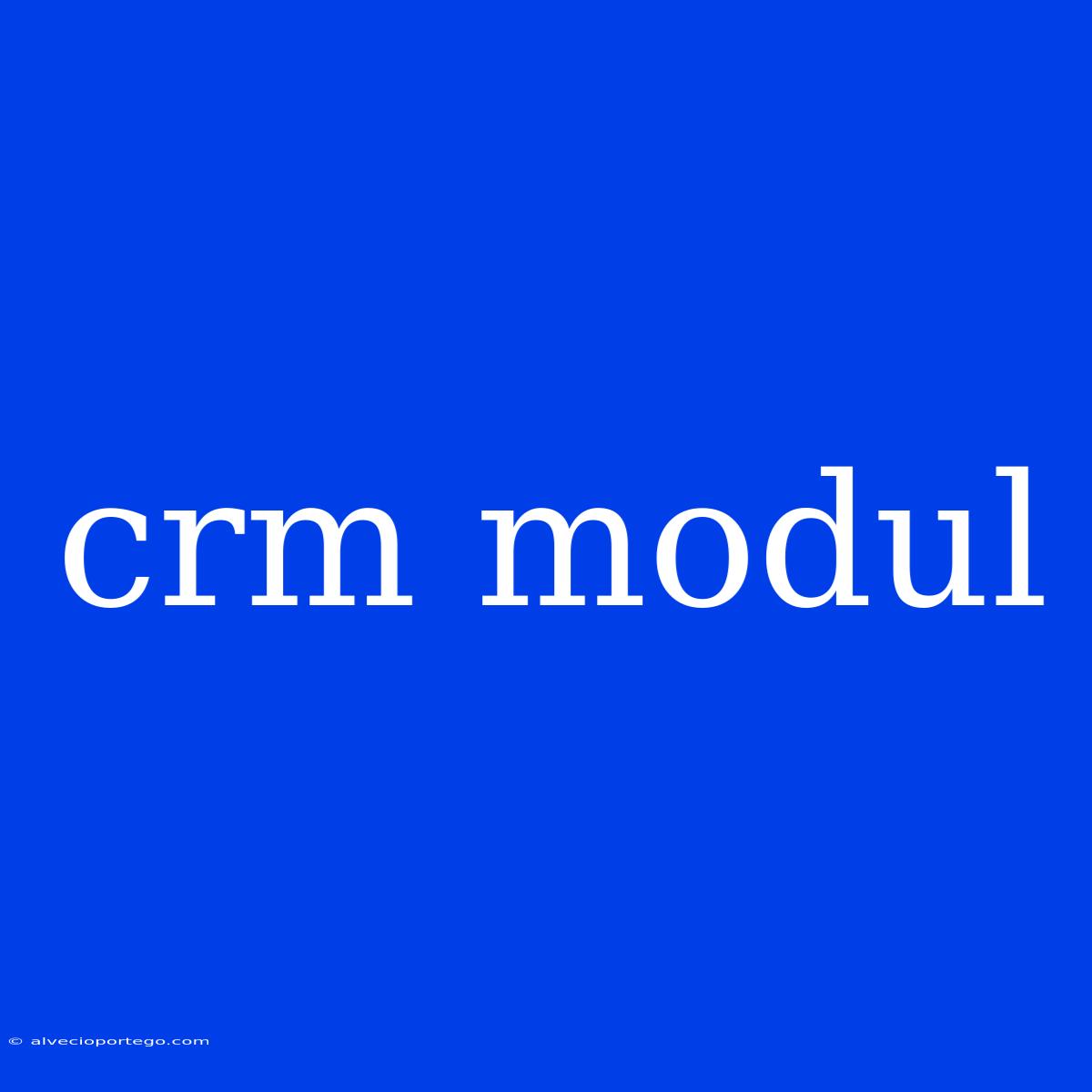 Crm Modul