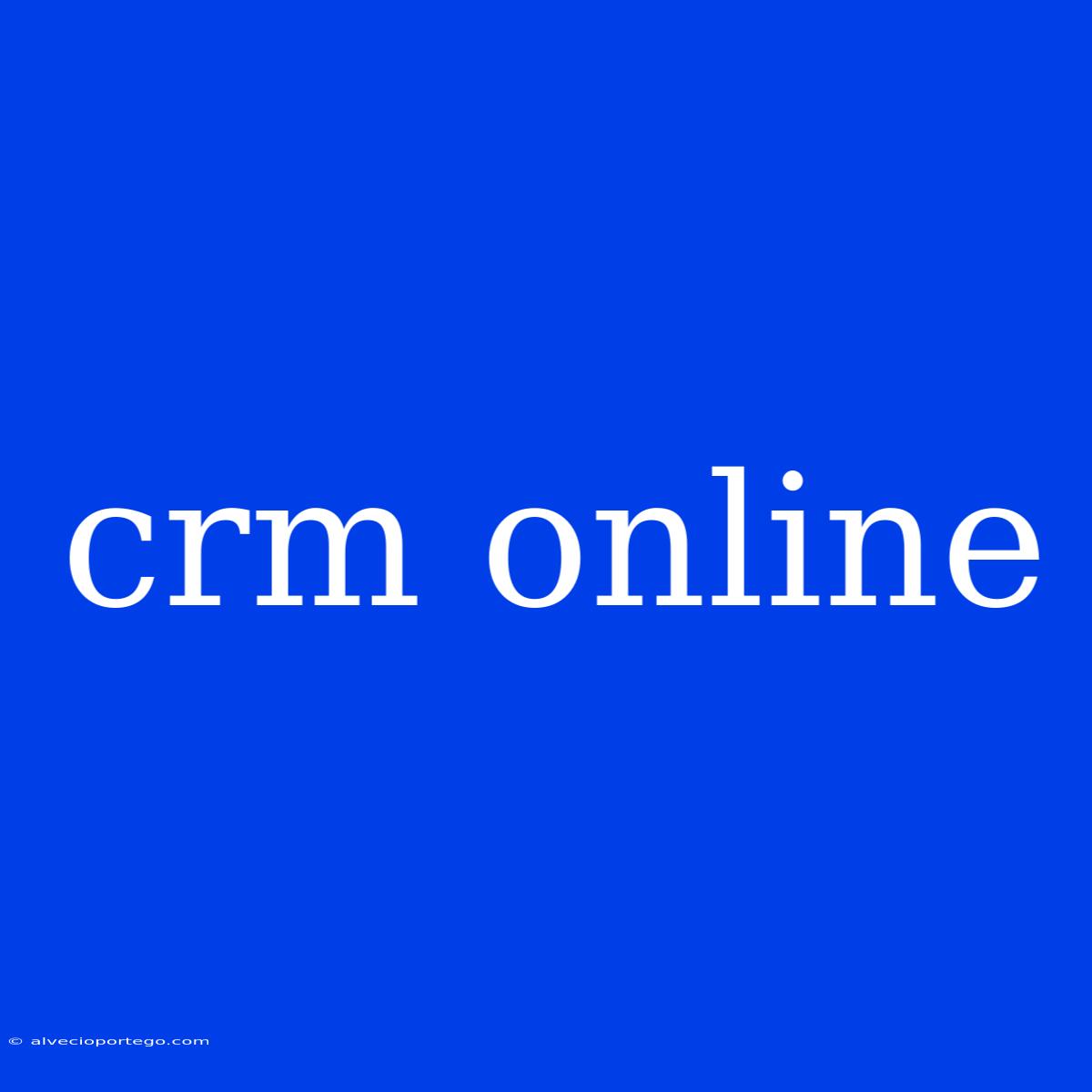 Crm Online