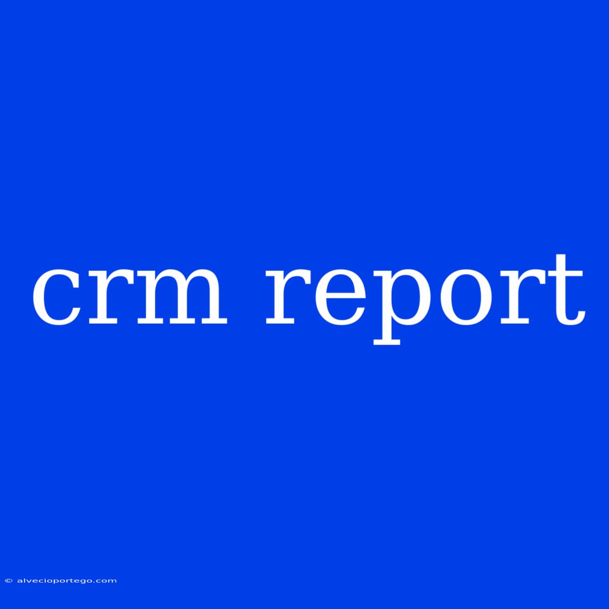 Crm Report