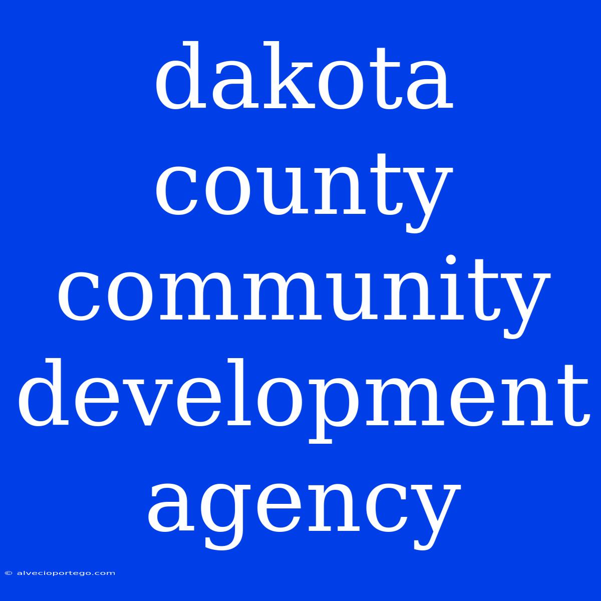 Dakota County Community Development Agency