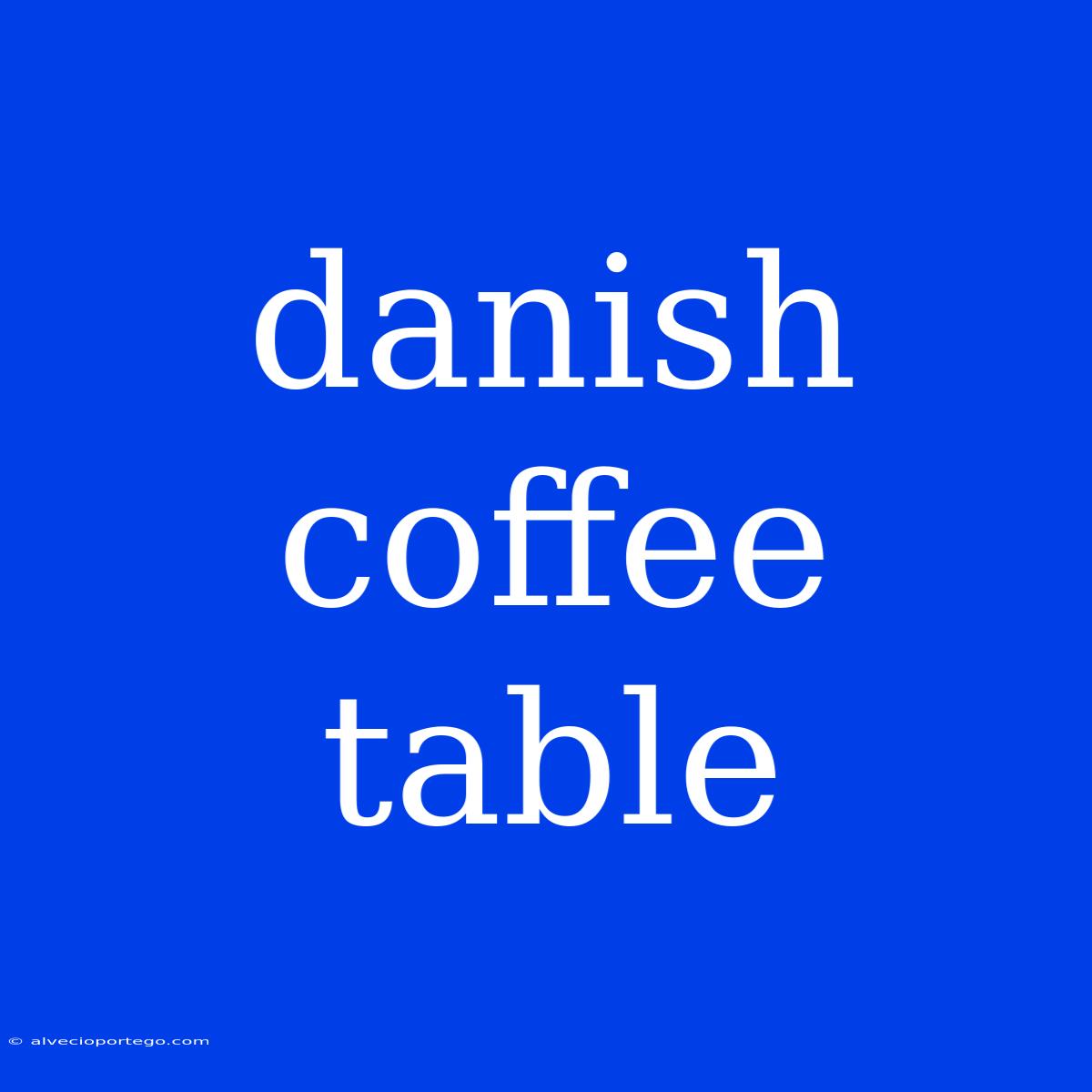 Danish Coffee Table