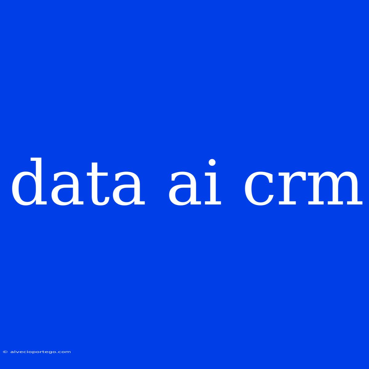 Data Ai Crm