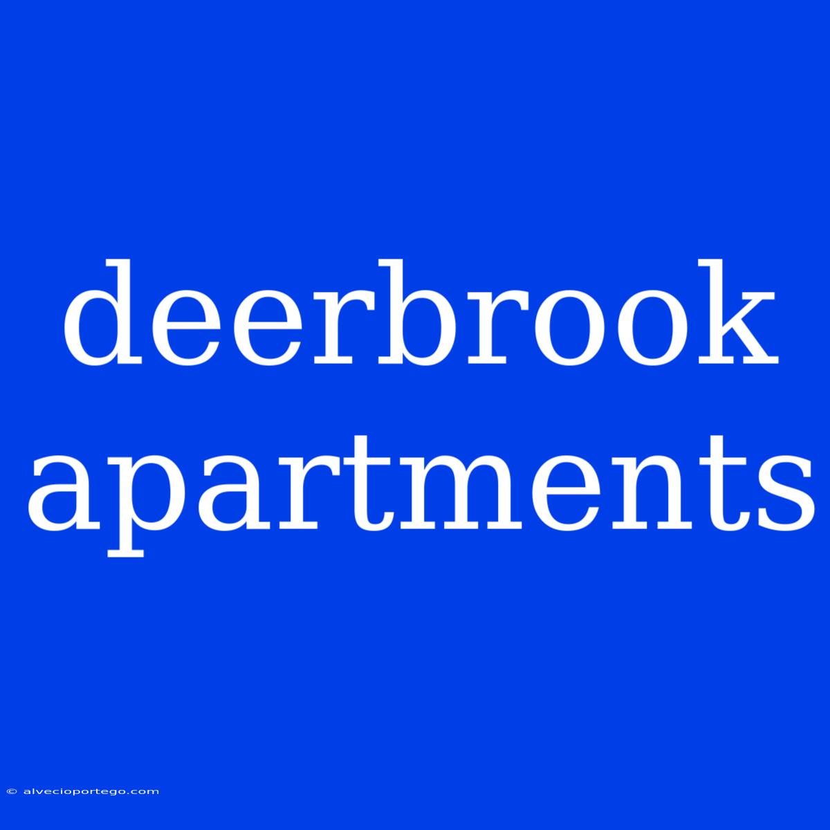 Deerbrook Apartments