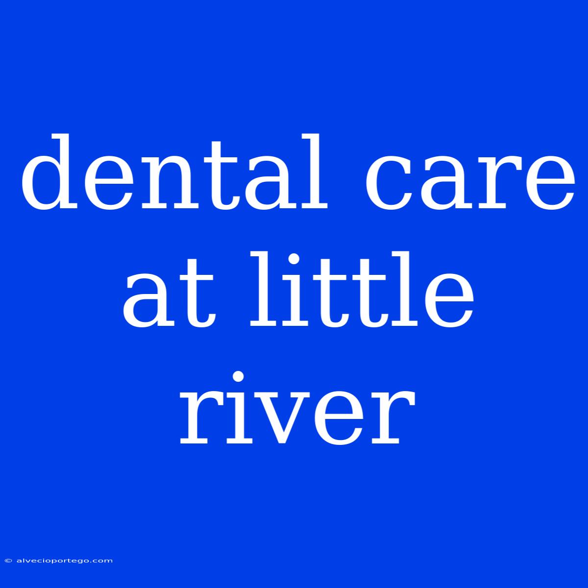 Dental Care At Little River