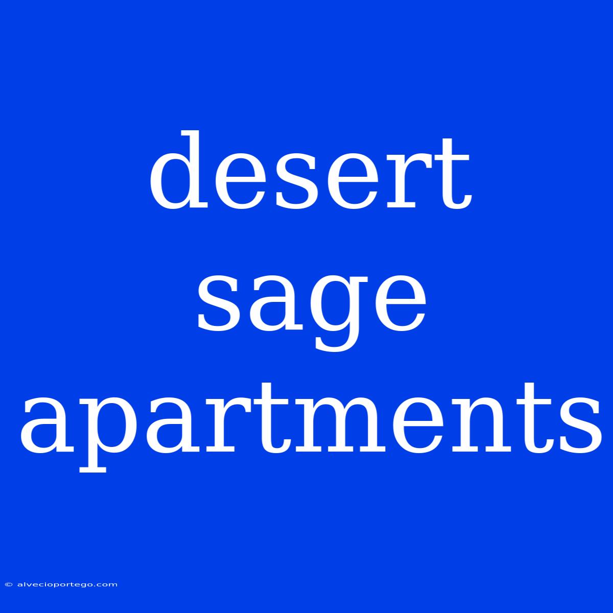 Desert Sage Apartments