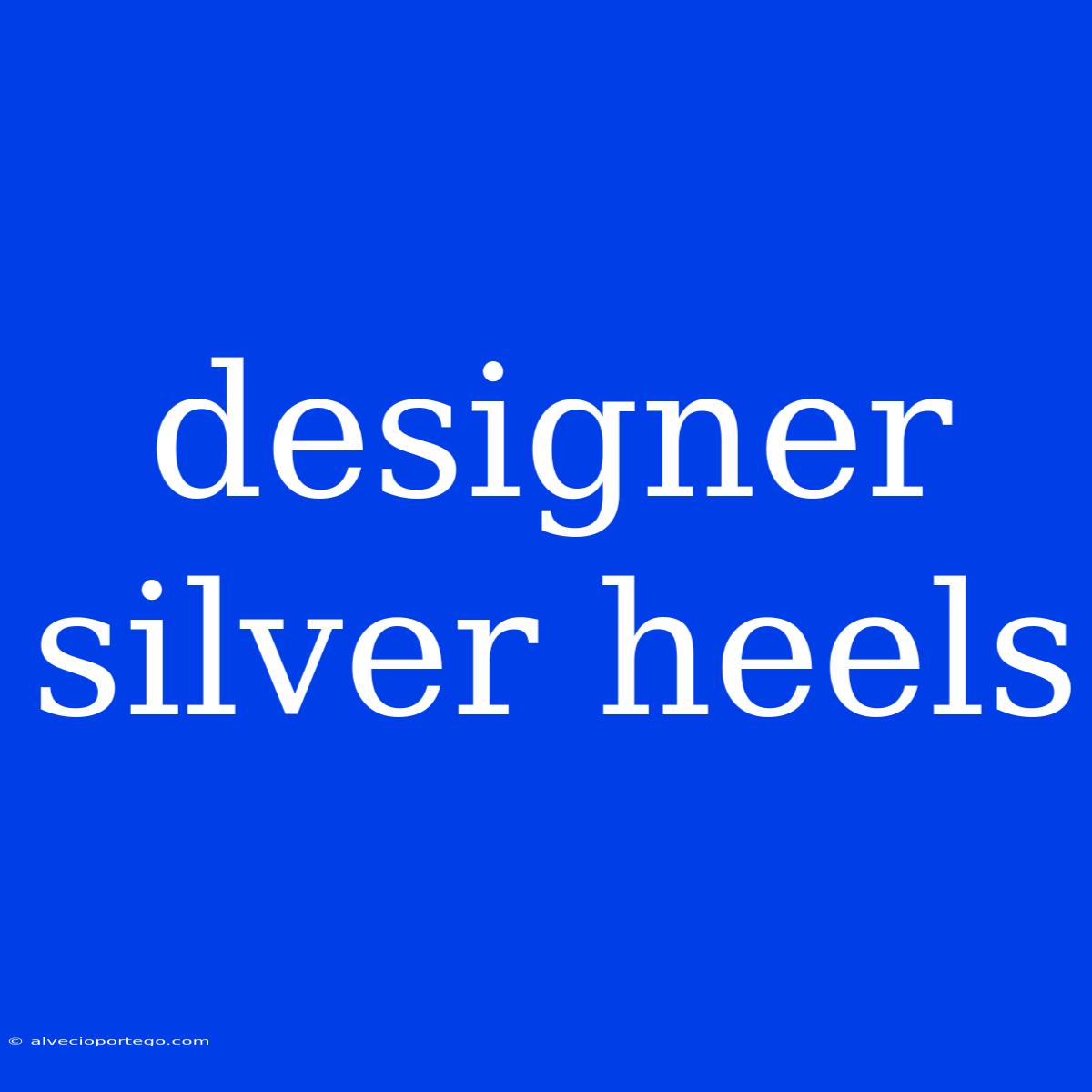 Designer Silver Heels