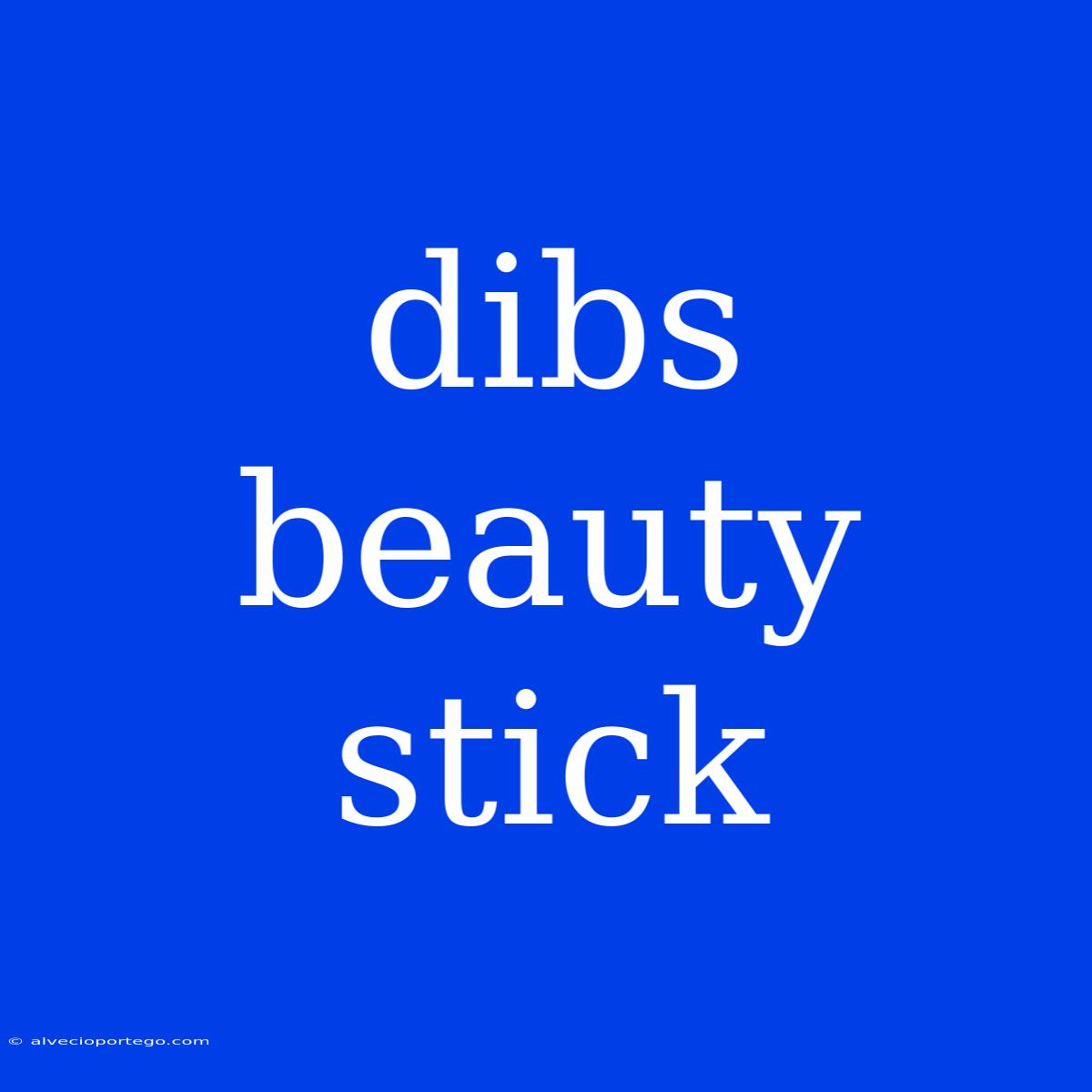 Dibs Beauty Stick