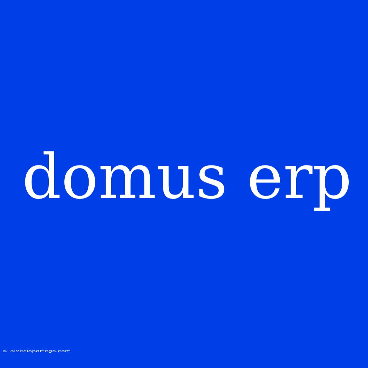 Domus Erp