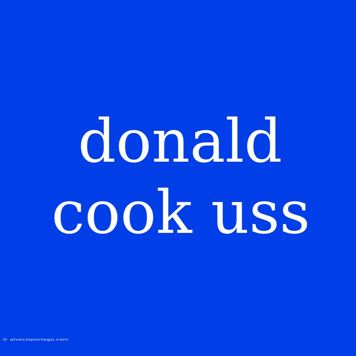 Donald Cook Uss