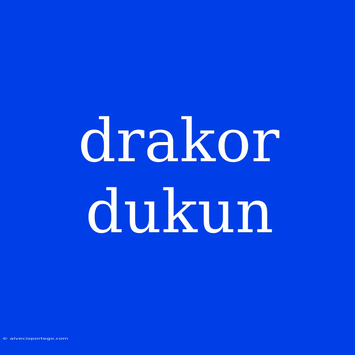 Drakor Dukun