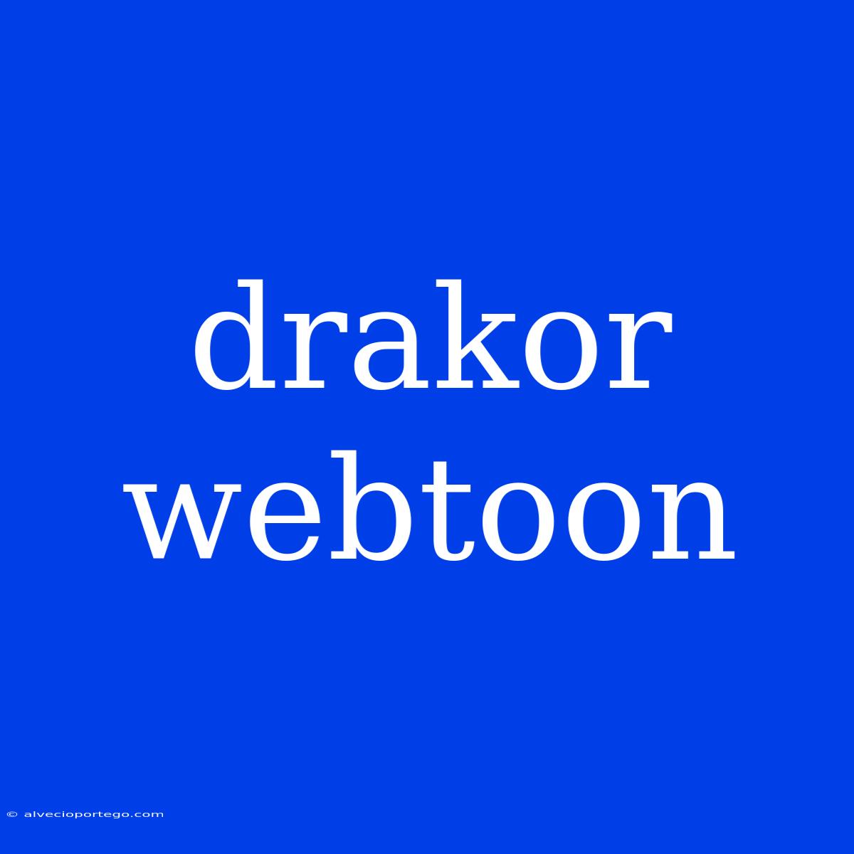 Drakor Webtoon