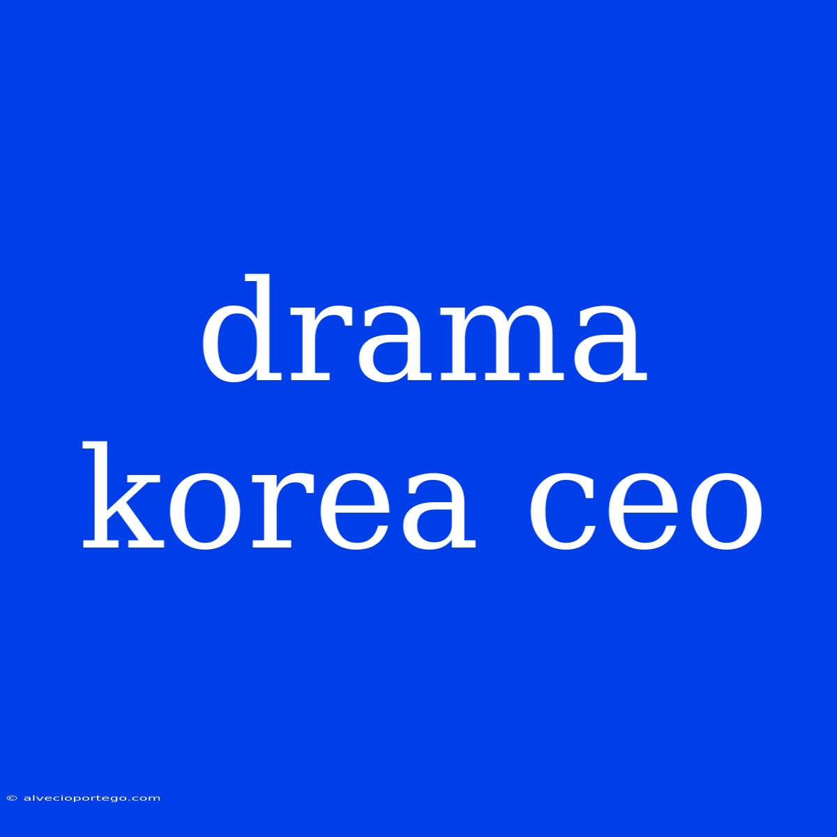 Drama Korea Ceo