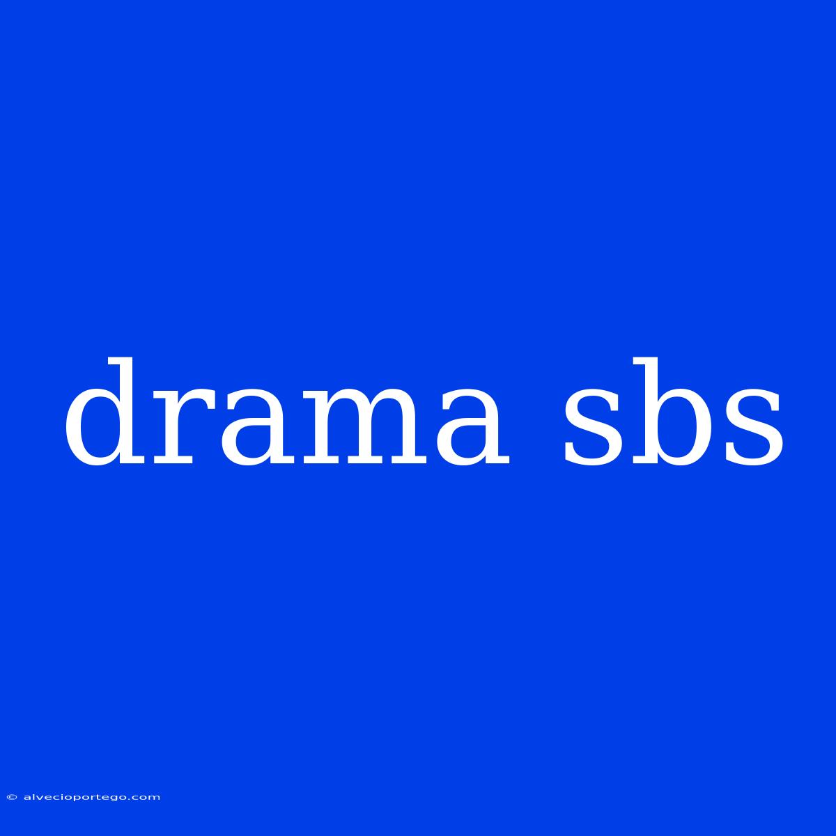 Drama Sbs