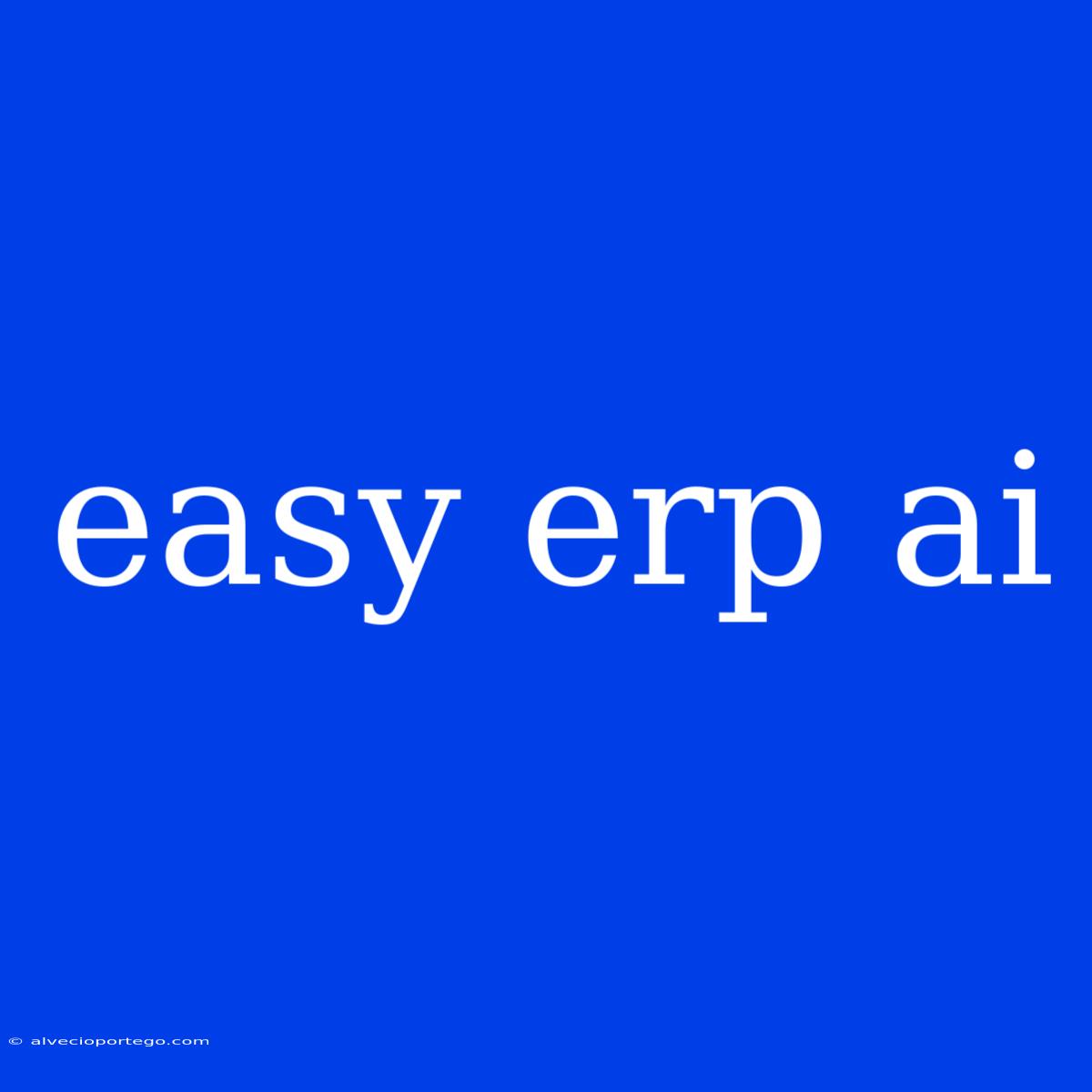 Easy Erp Ai