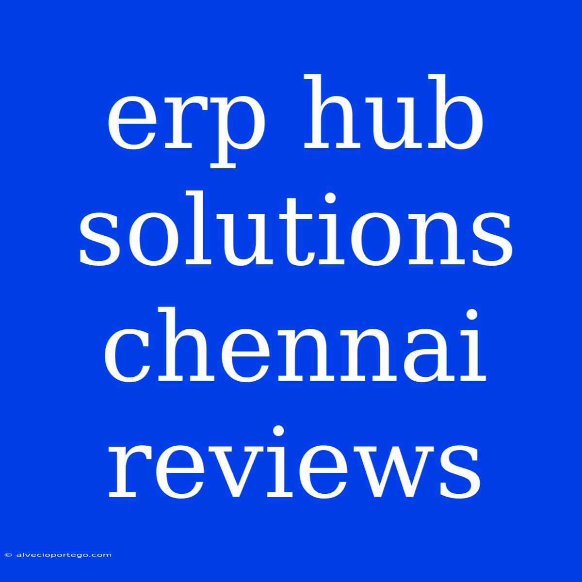 Erp Hub Solutions Chennai Reviews