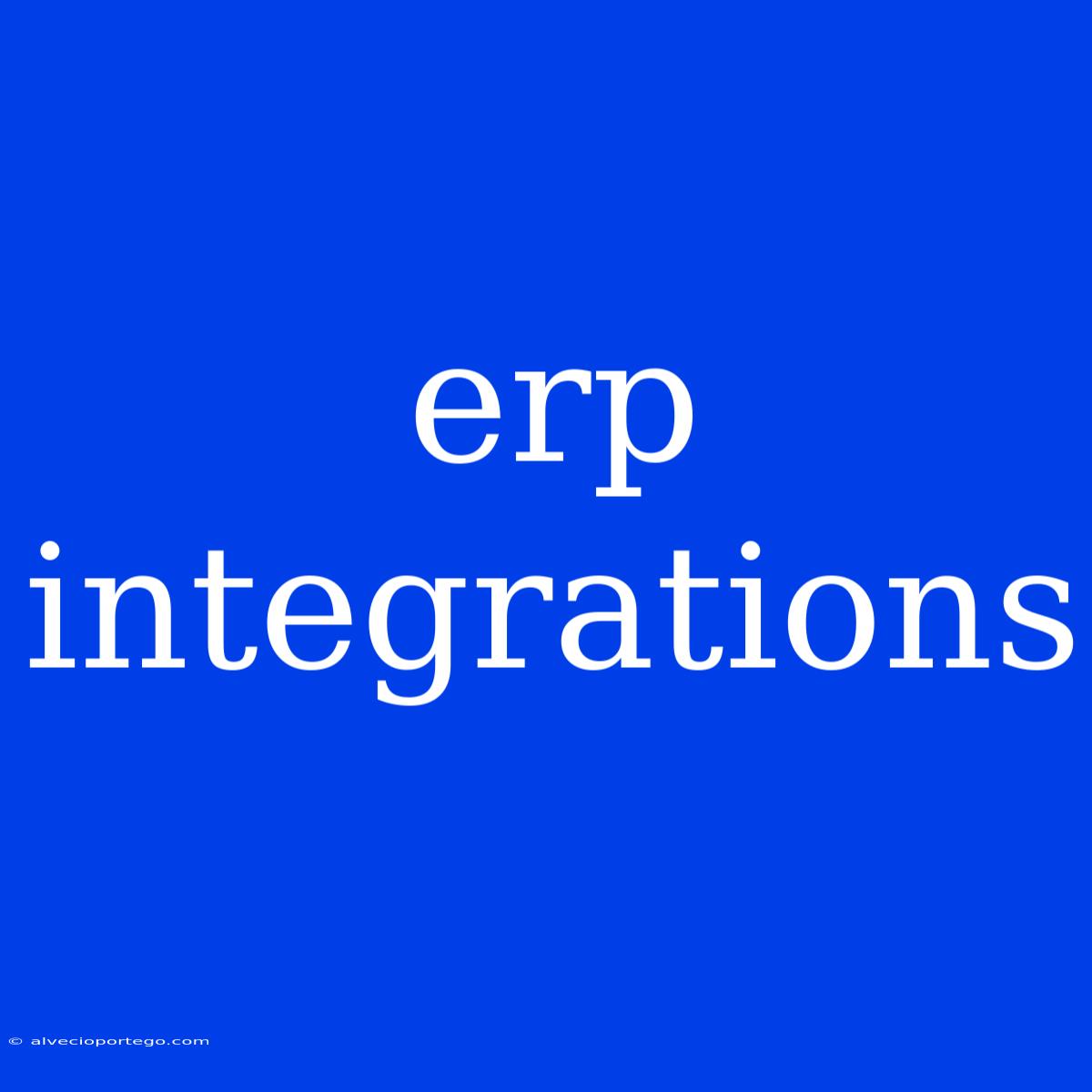 Erp Integrations