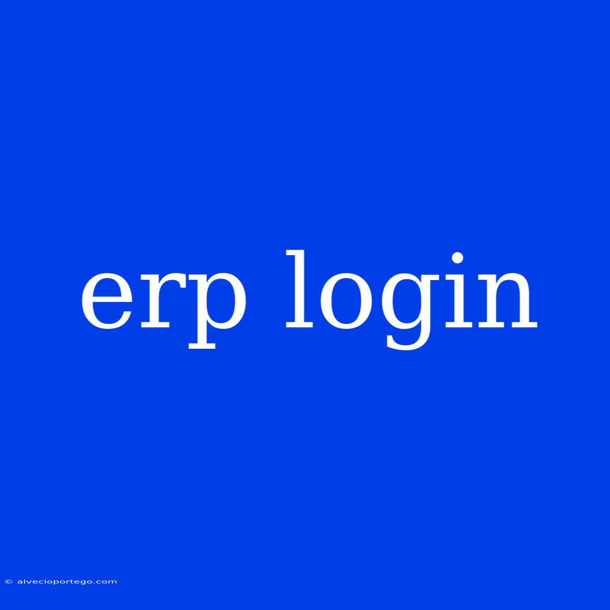 Erp Login