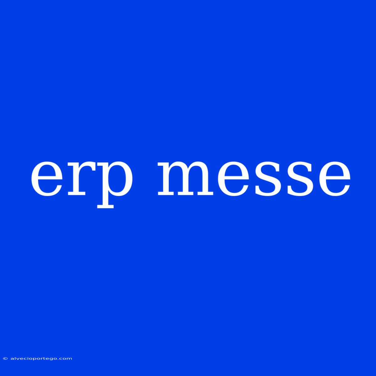 Erp Messe