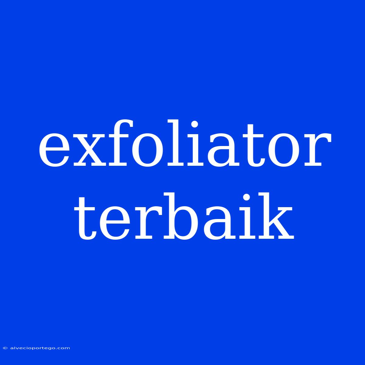 Exfoliator Terbaik