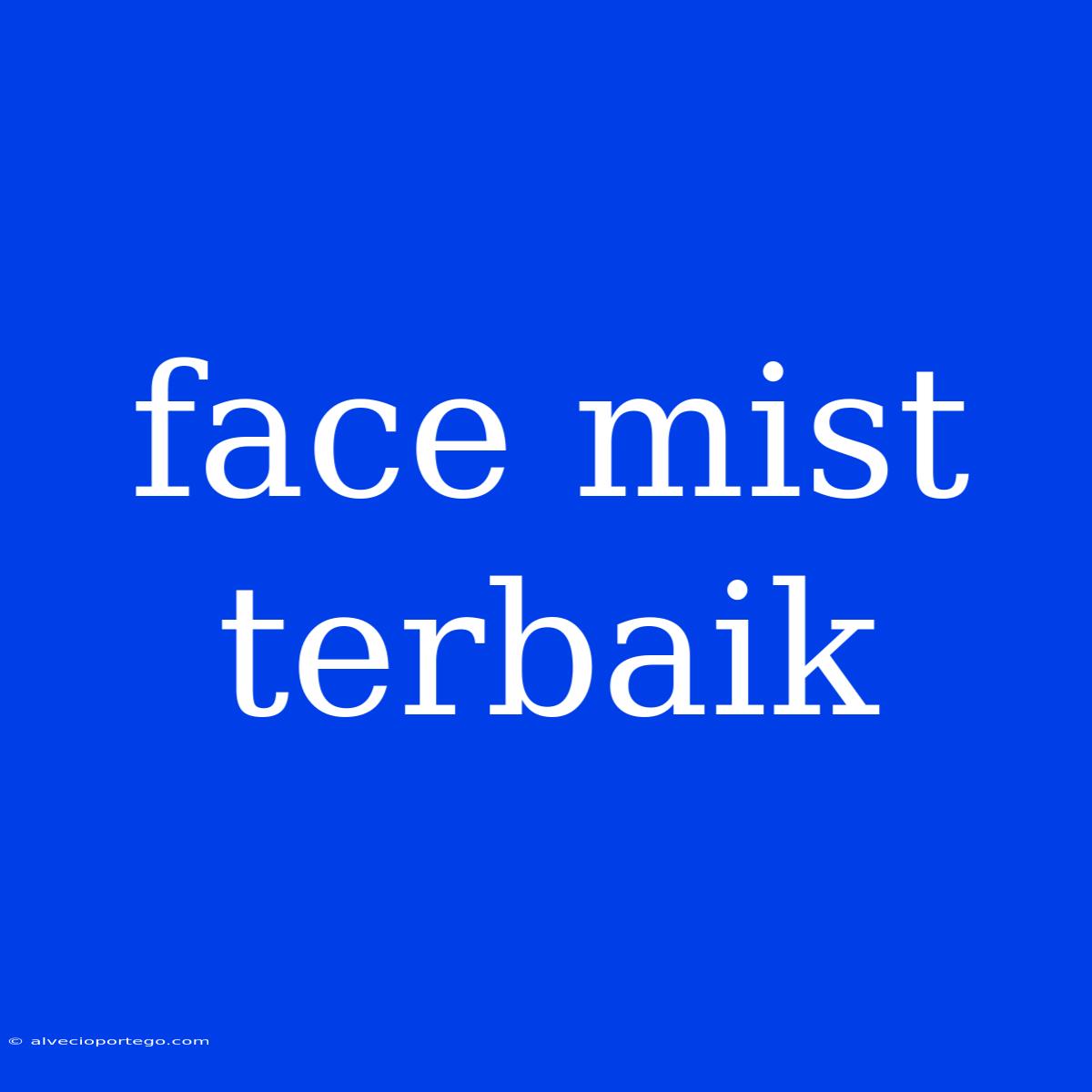 Face Mist Terbaik