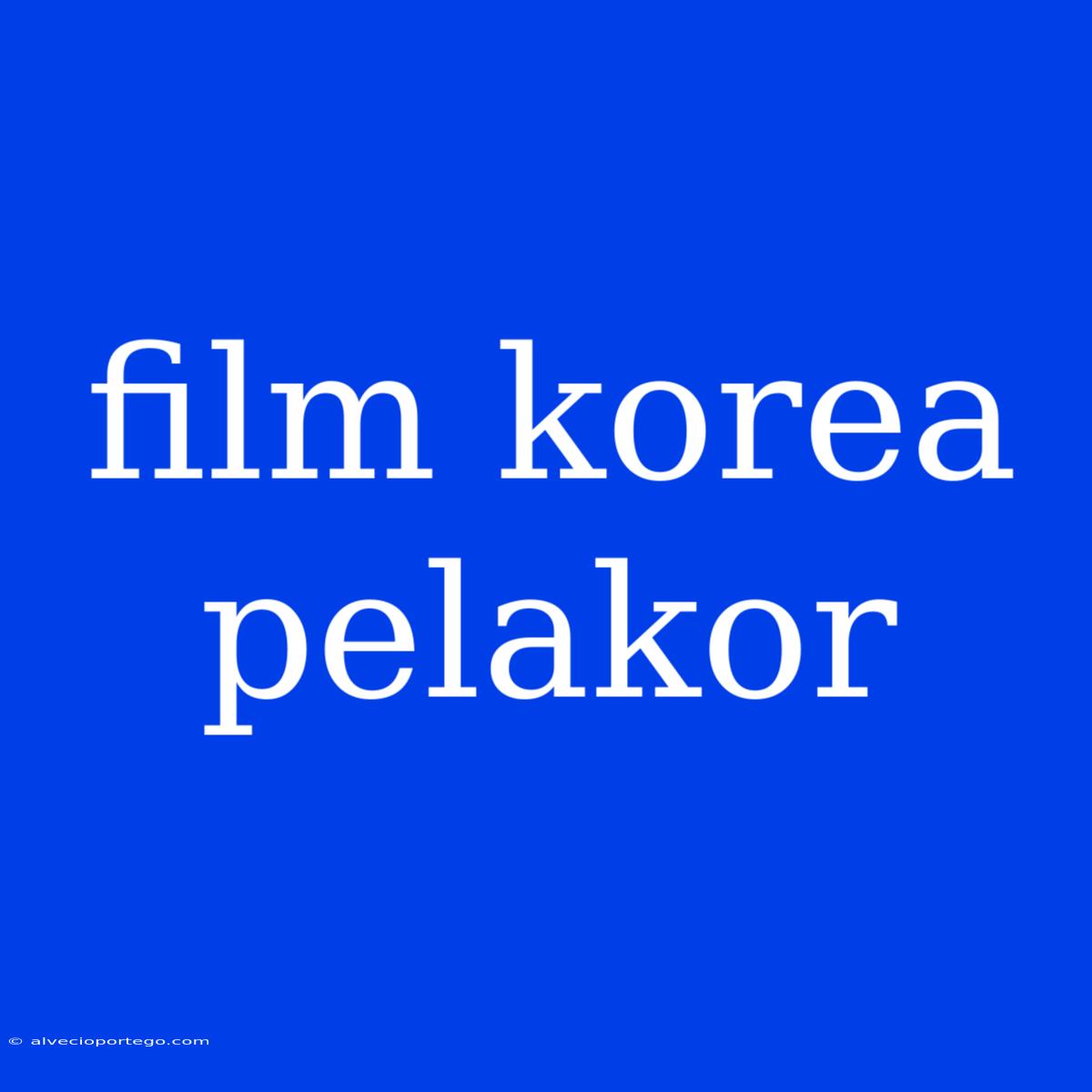 Film Korea Pelakor