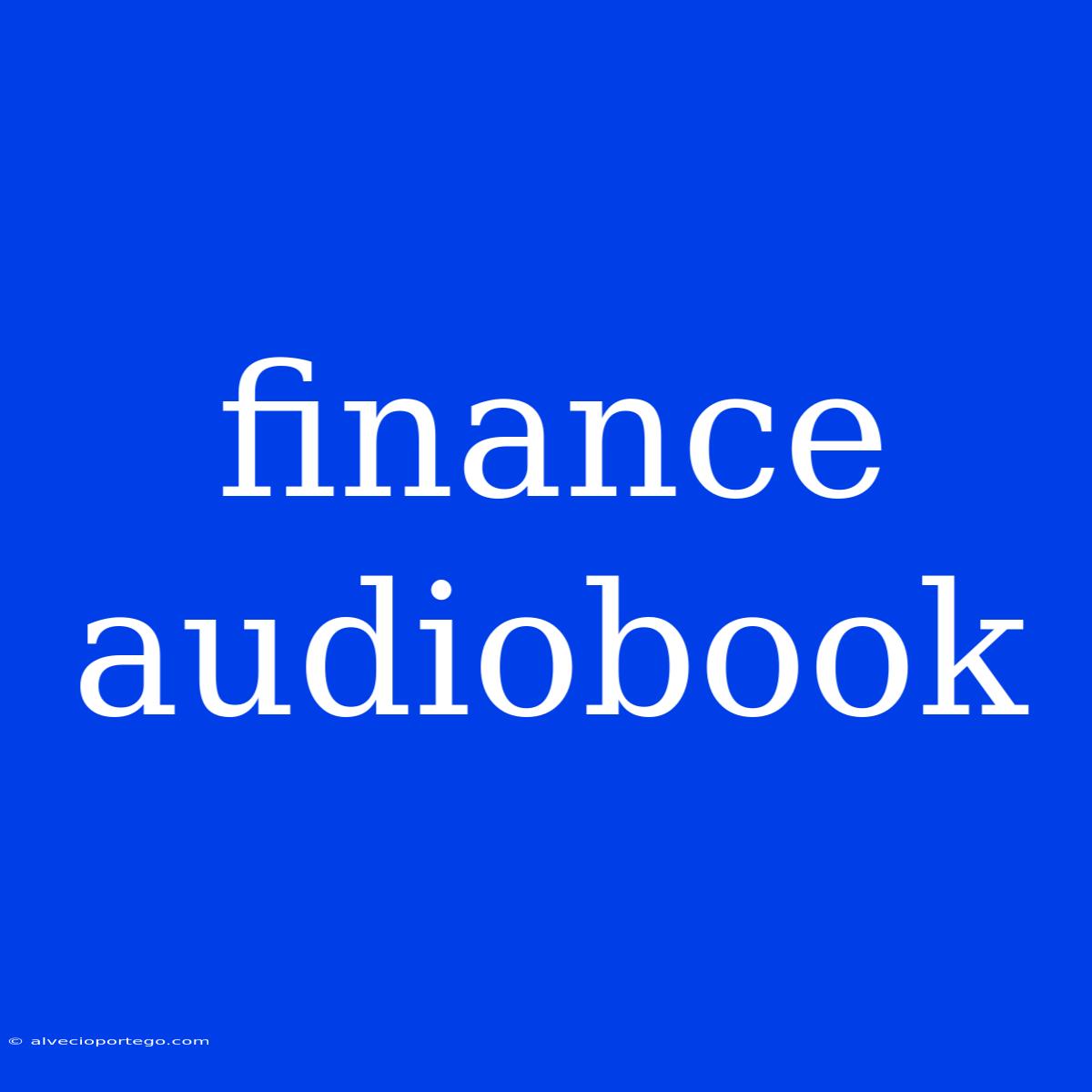 Finance Audiobook