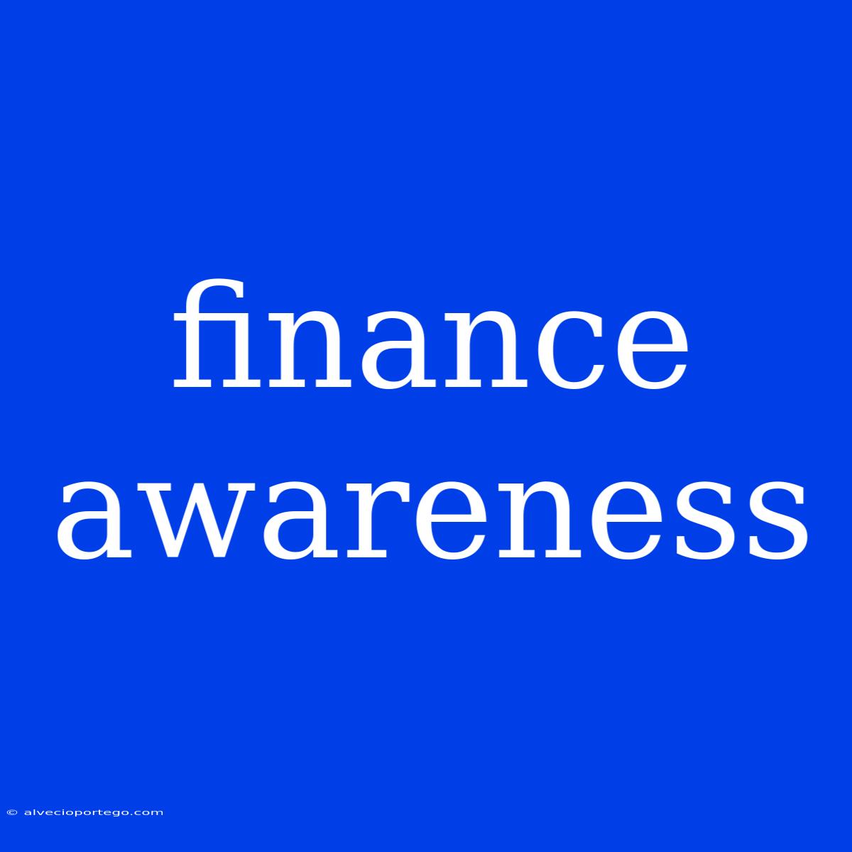 Finance Awareness