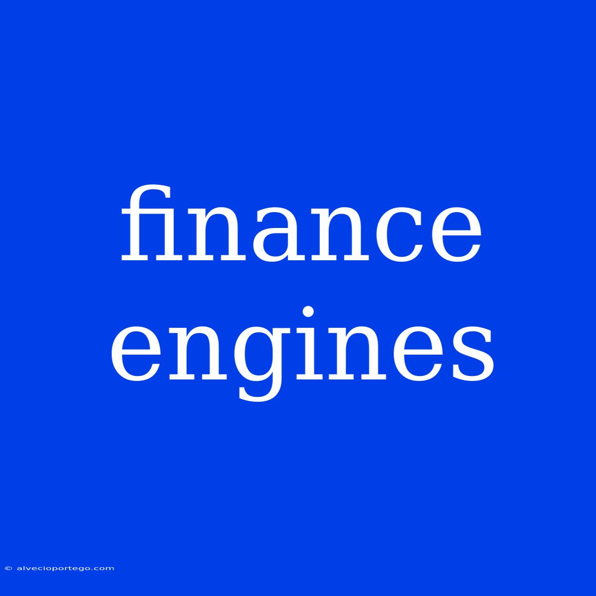 Finance Engines