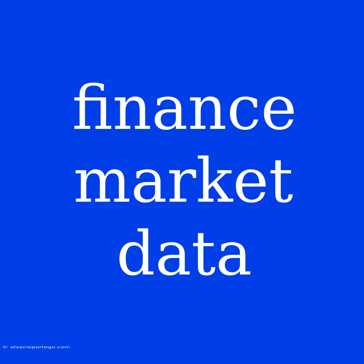 Finance Market Data