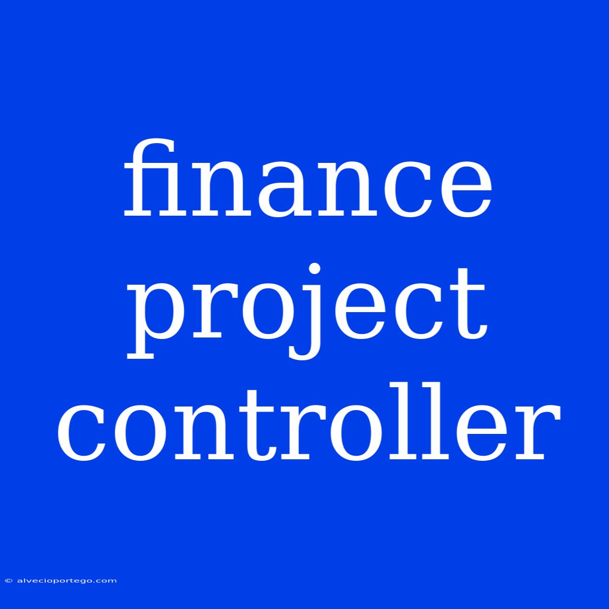 Finance Project Controller