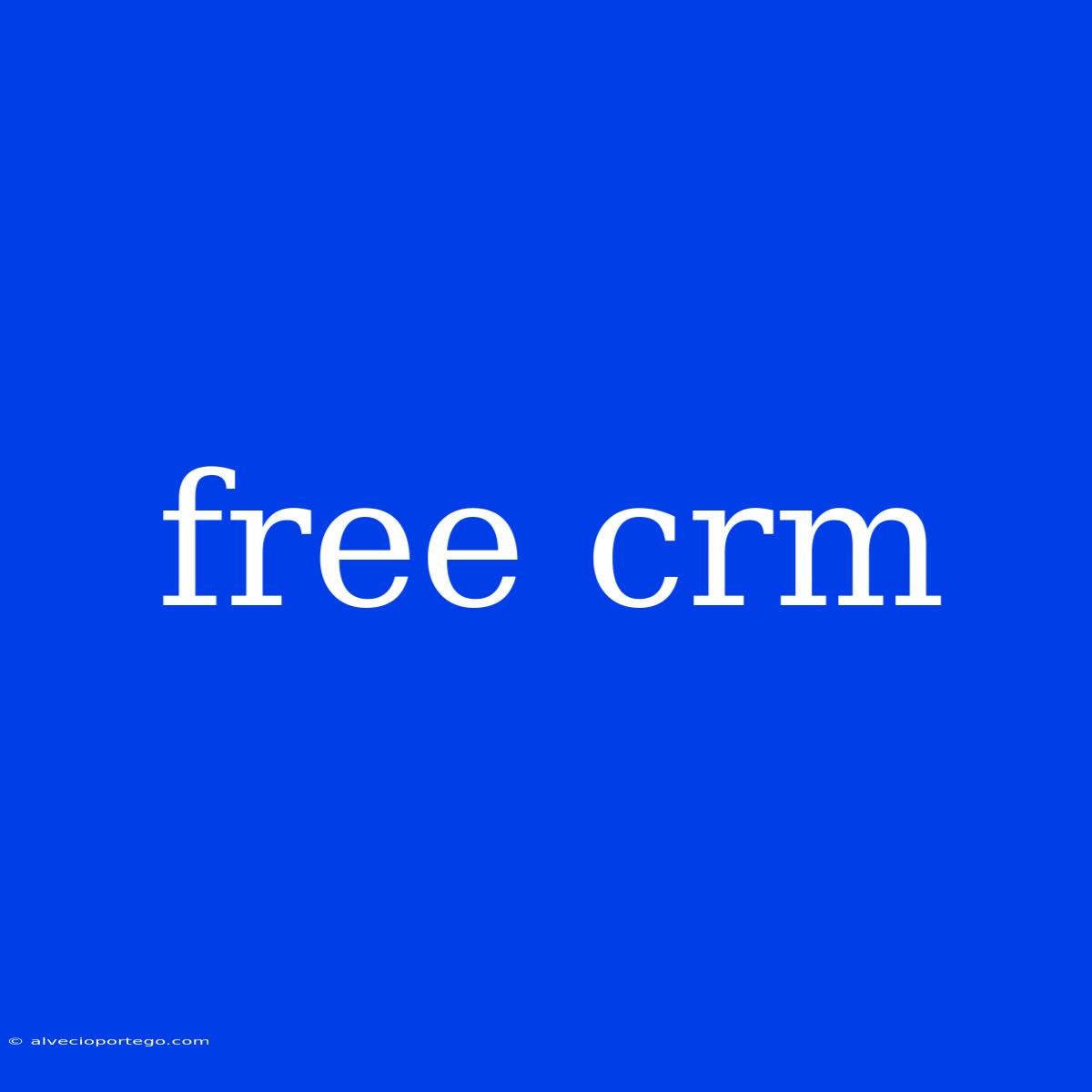 Free Crm