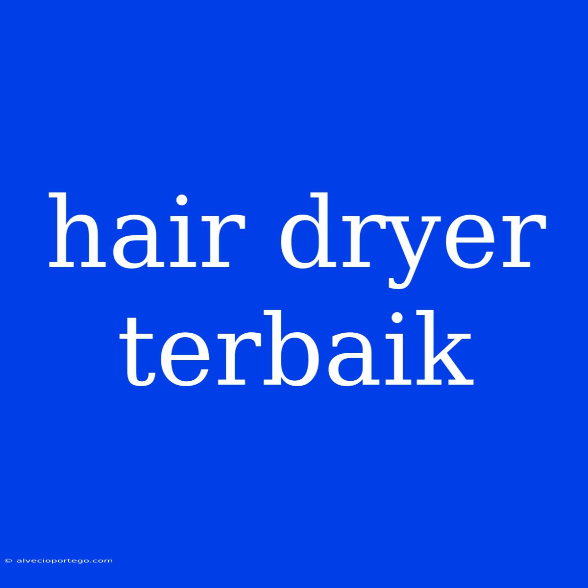 Hair Dryer Terbaik