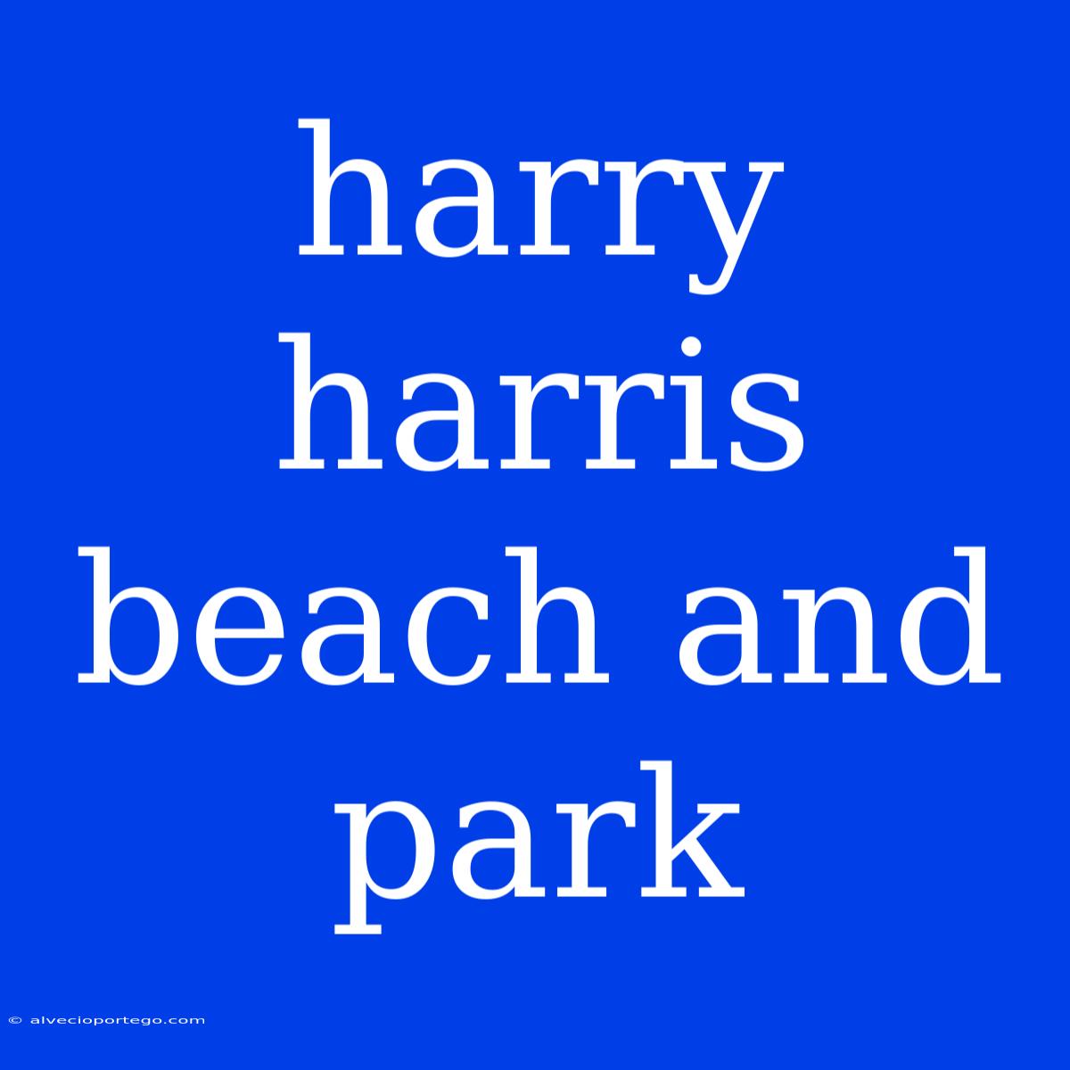 Harry Harris Beach And Park