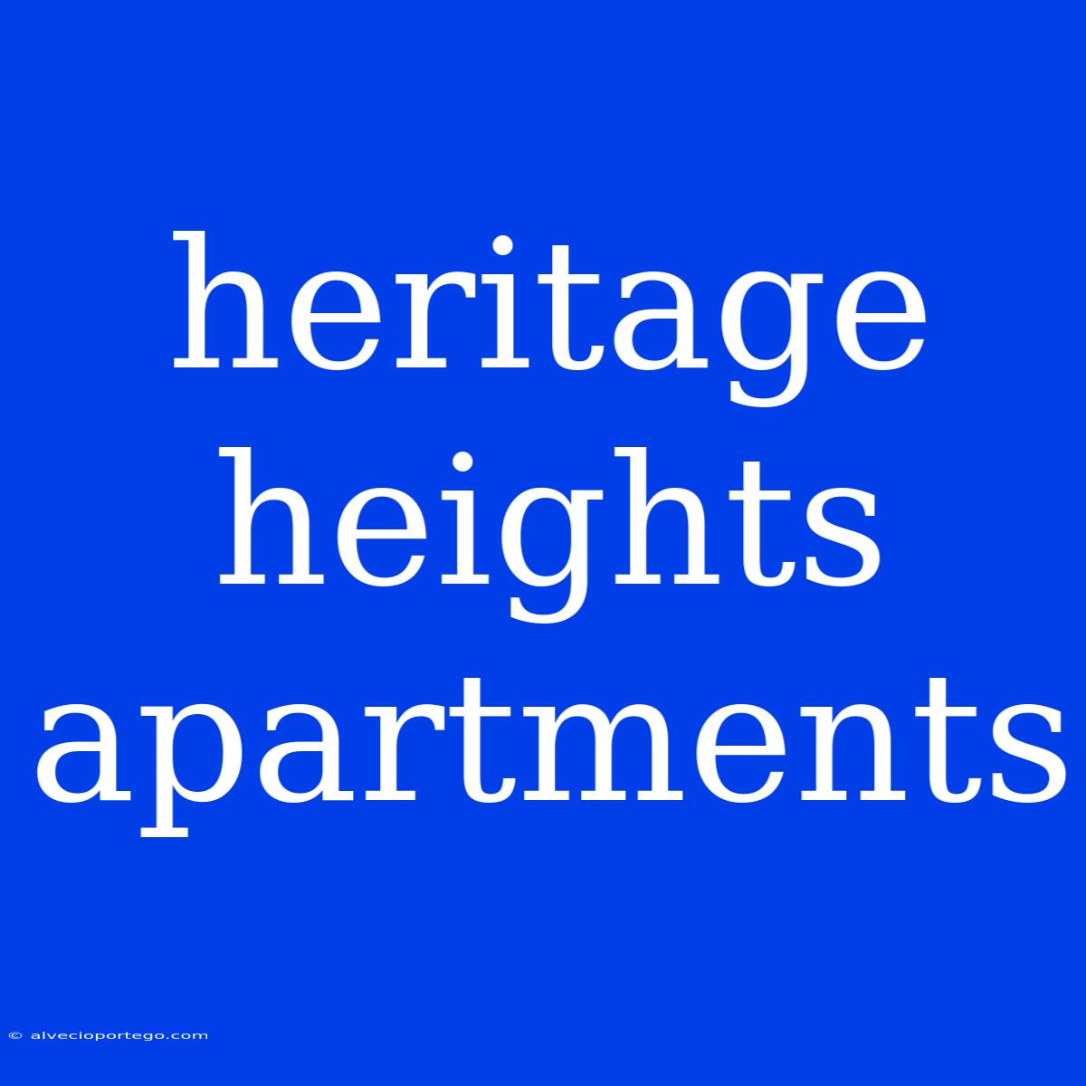 Heritage Heights Apartments