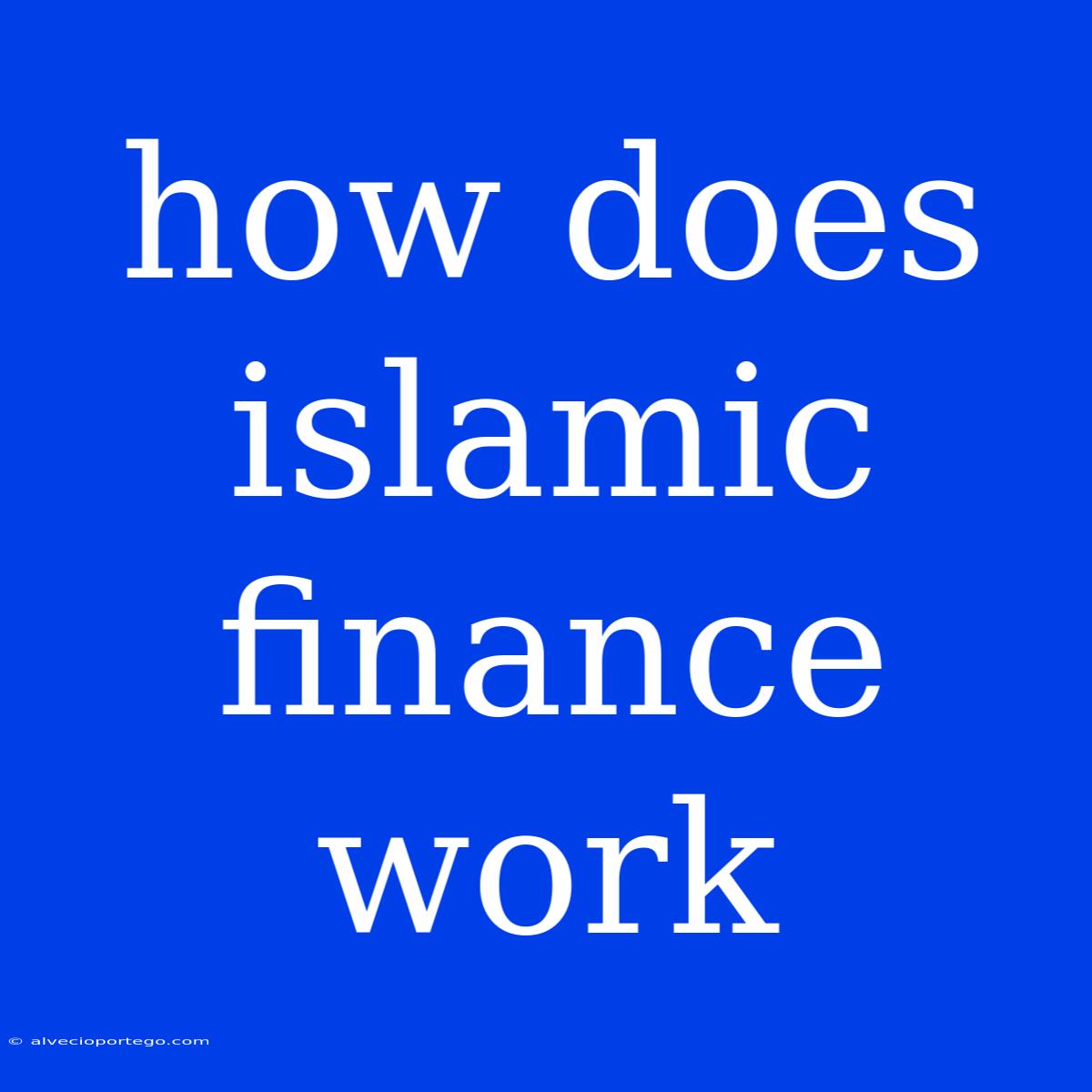 How Does Islamic Finance Work