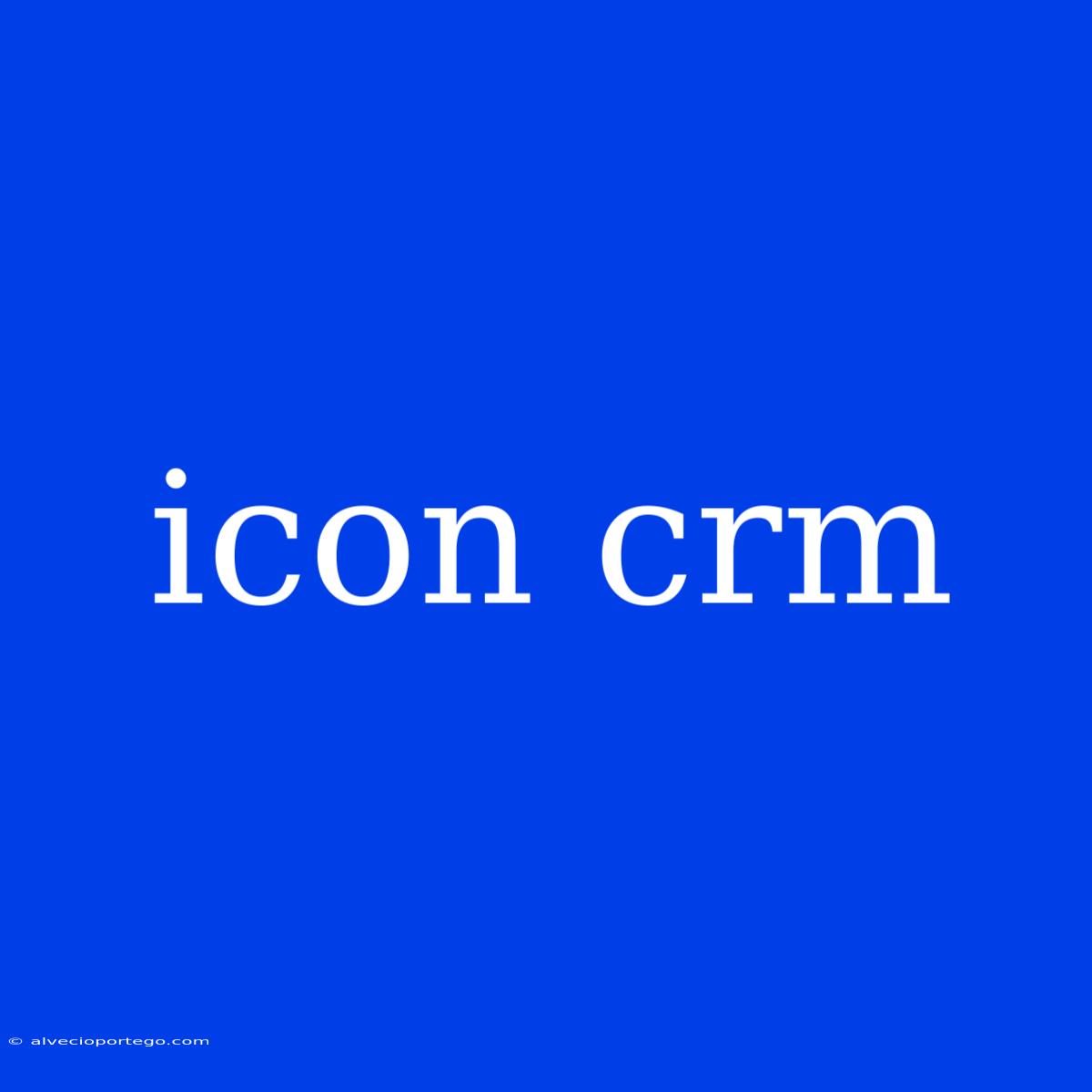 Icon Crm