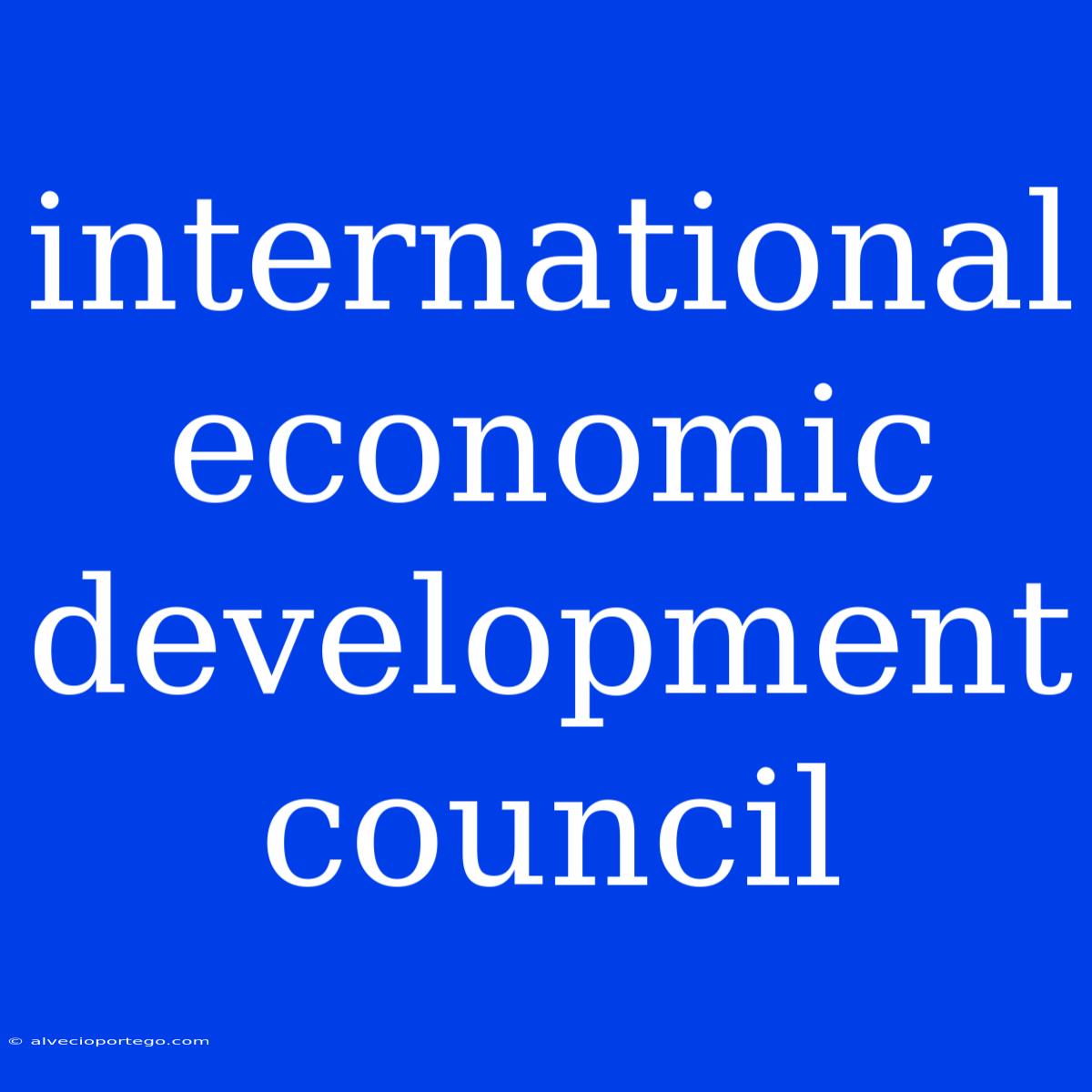 International Economic Development Council