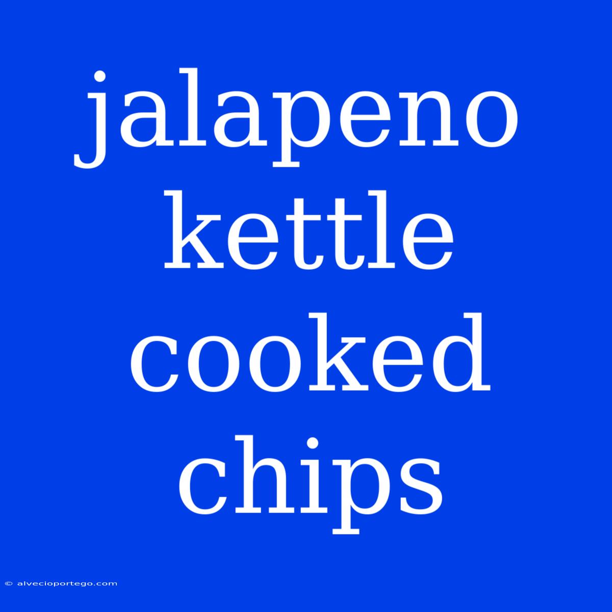 Jalapeno Kettle Cooked Chips